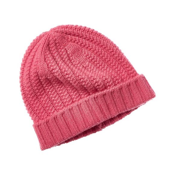 Sofiacashmere Chunky Textured Cashmere Hat, Pink